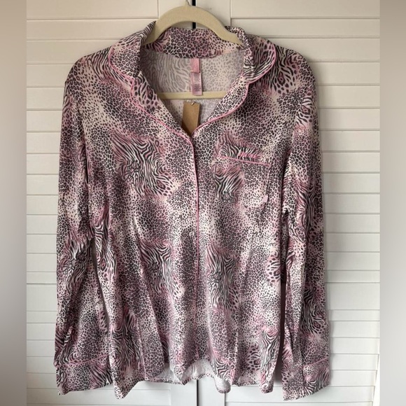 SKIMS UNRELEASED! ANIMAL PRINT LONG SLEEVE SLEEP SET - Picture 4 of 8